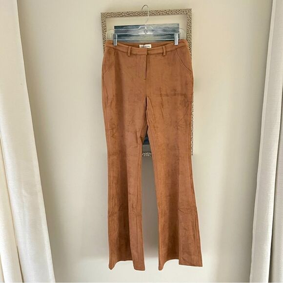 Sugar+Lips NWT wide leg high waisted faux suede pants Size medium - Picture 4 of 13